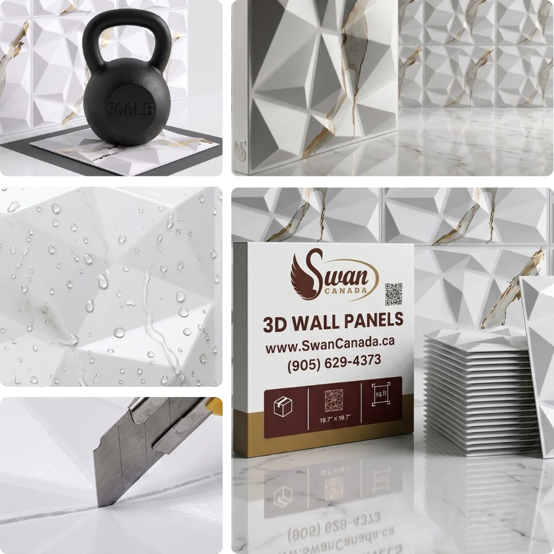 3D Wall Panels, Trendy style, 19.7" x 19.7" - Image 6