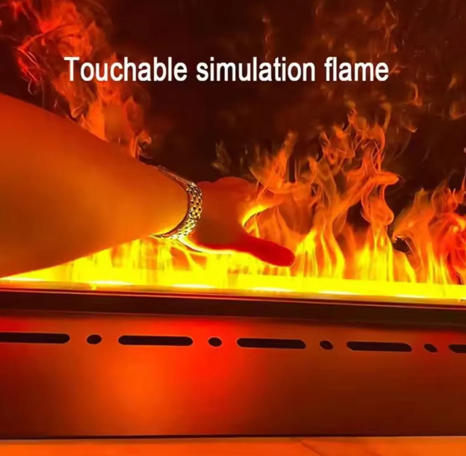 3D Water Vapor Fireplace, Smart Electric flame Fireplace, 80-In Length - Image 6
