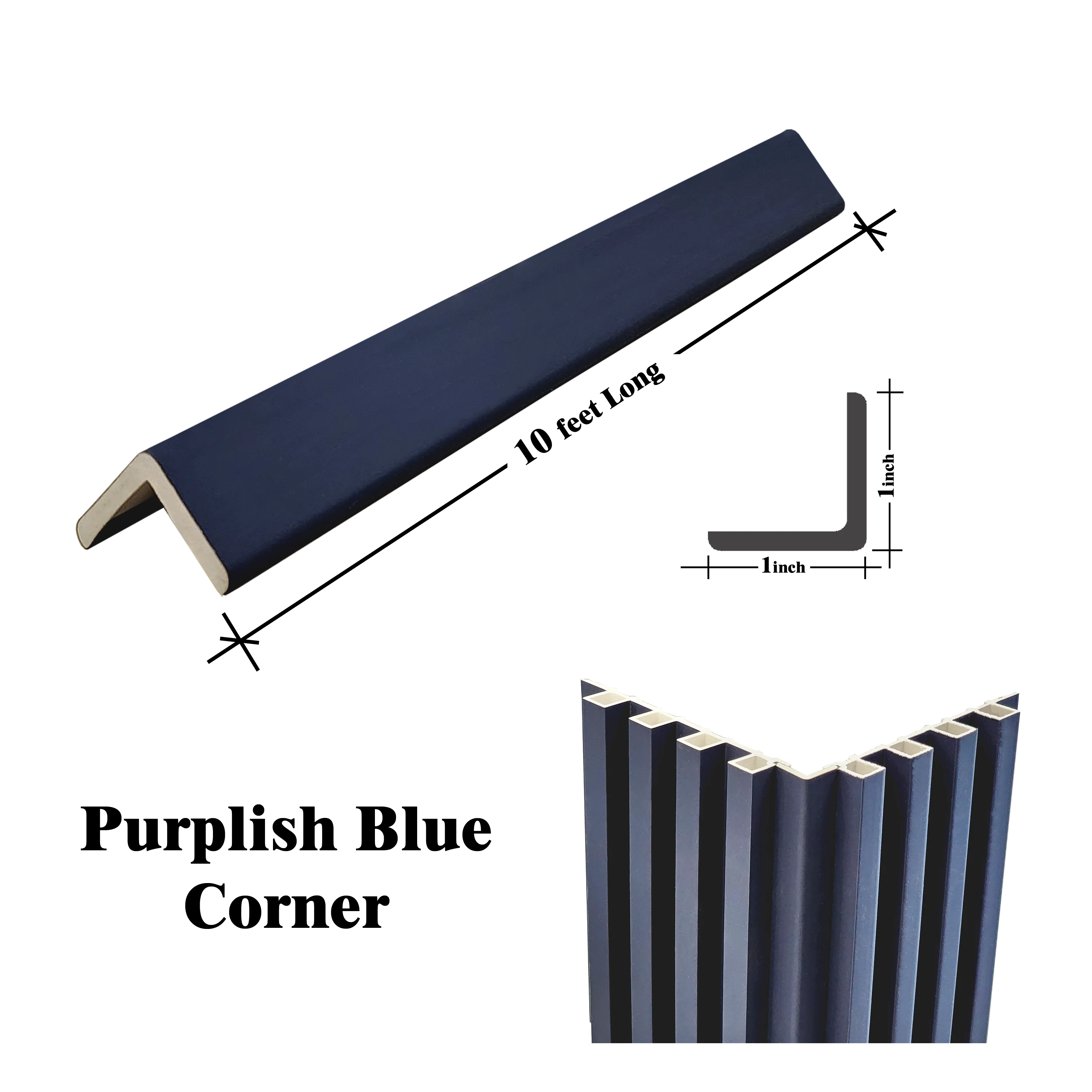 WPC L-shape corners, 1-in x 1-in X 9 Feet Long - Image 8