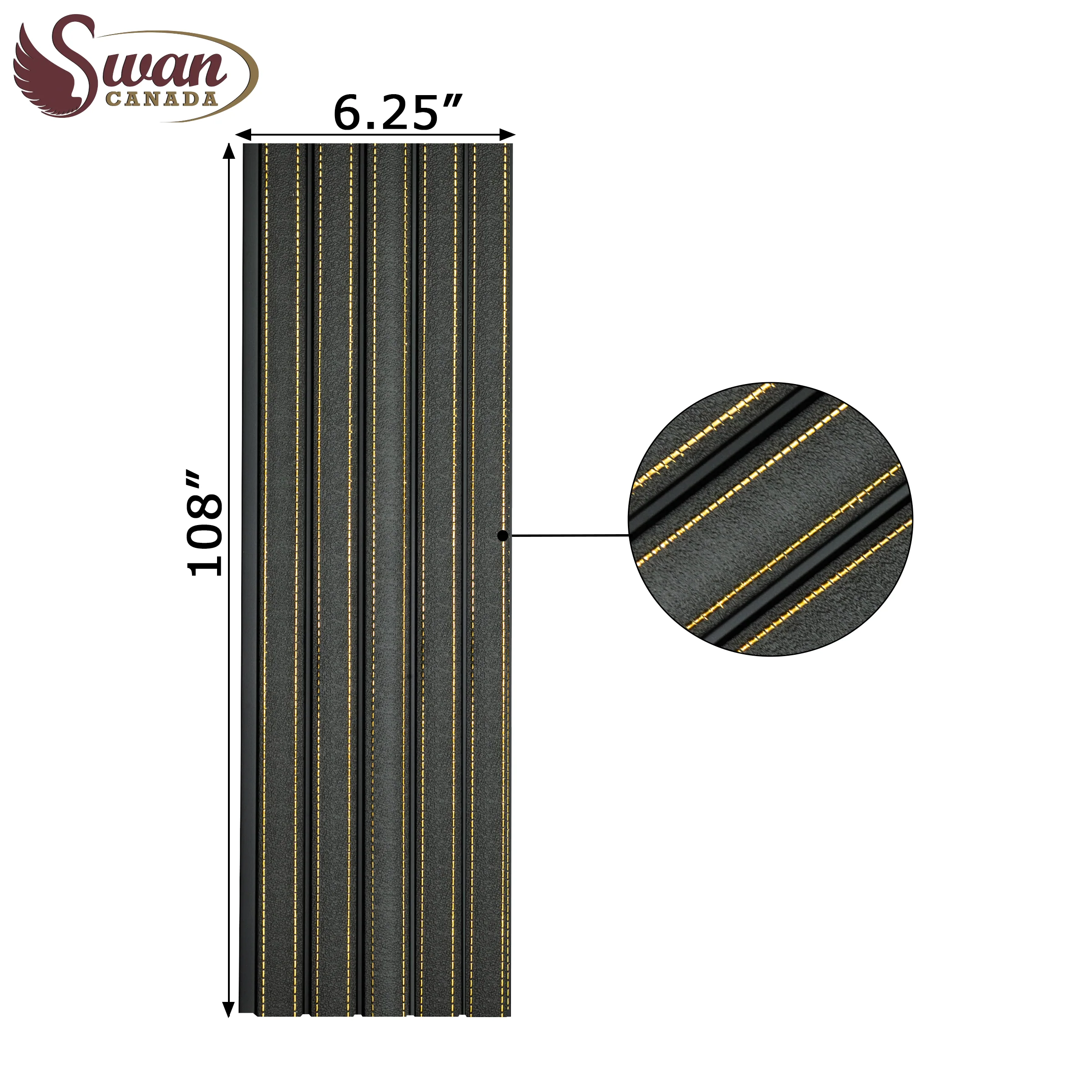 PS Fluted Panels, Gray & Black, 20 Panels x 9 feet long. - Image 3