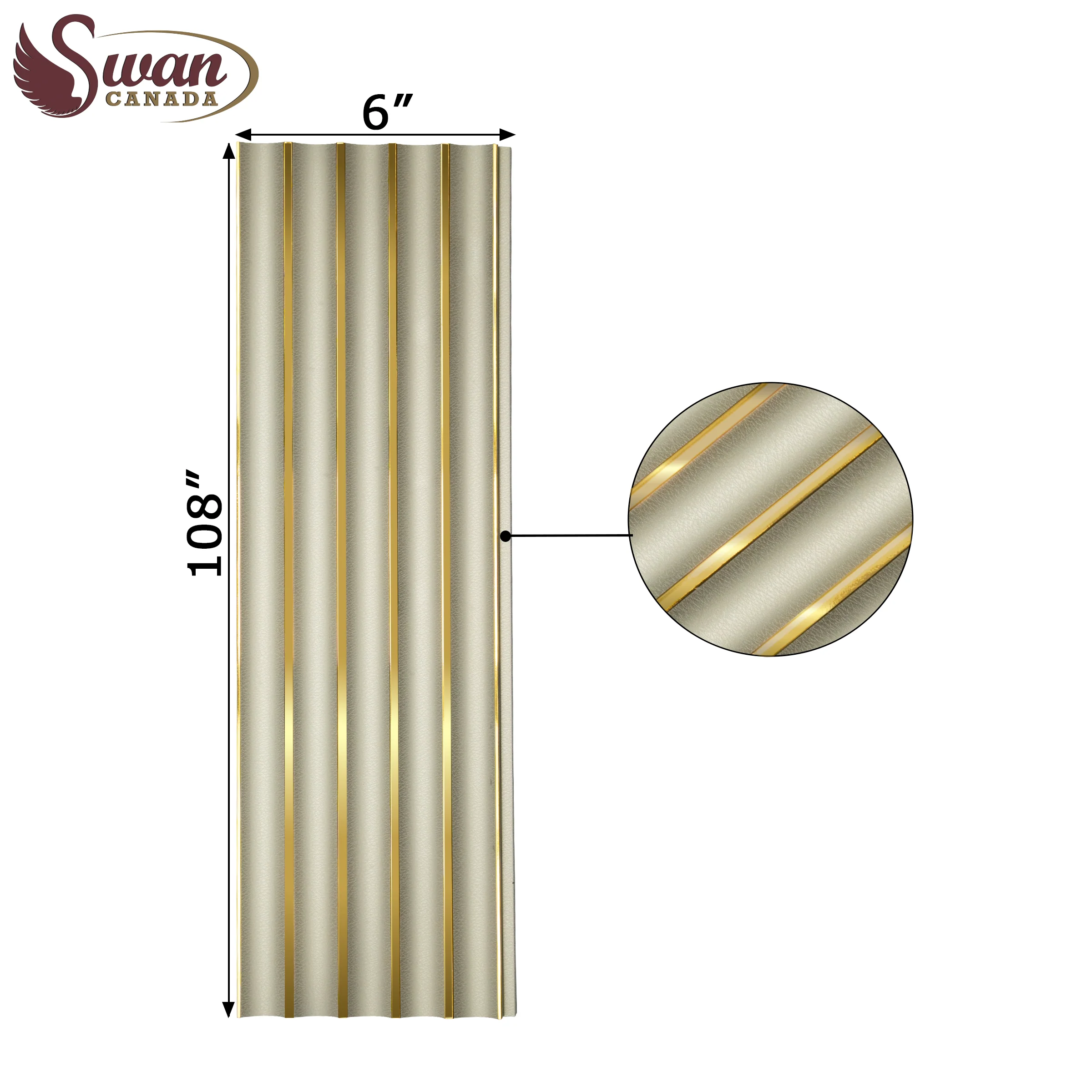 PS Fluted Panels, Leather Mint, 20 Panels x 9 feet long. - Image 3