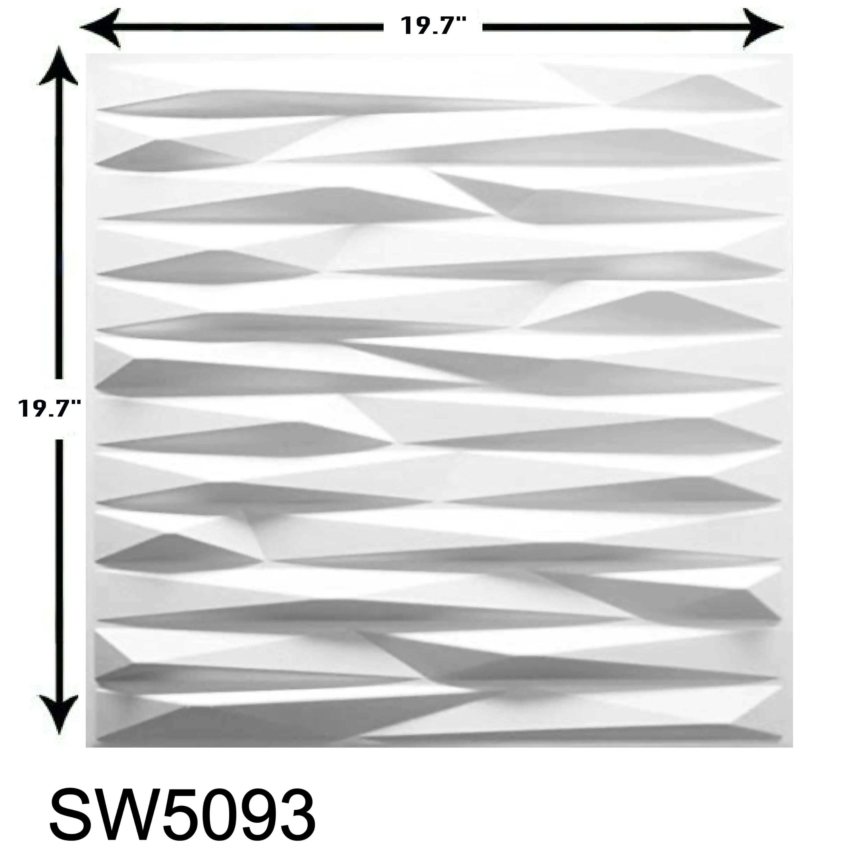 3D Wall Panels, Trendy style, 19.7" x 19.7" - Image 4