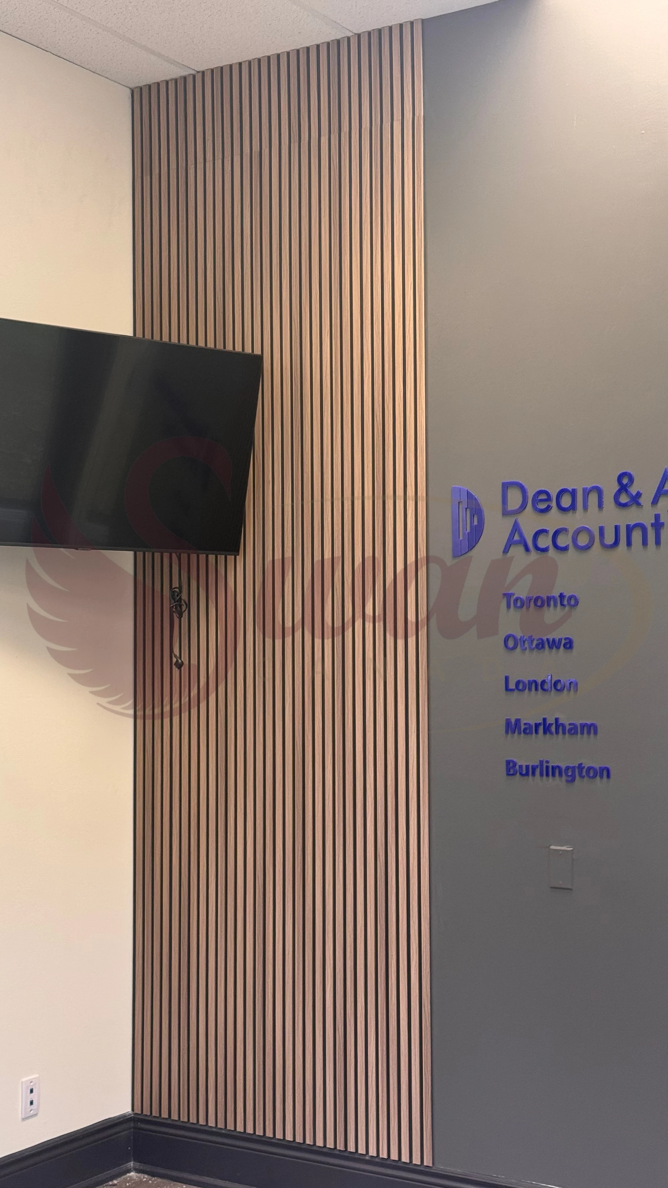 WPC Fluted Panels, Sandy Wood Black, 10 Panels x 9 feet long. - Image 9
